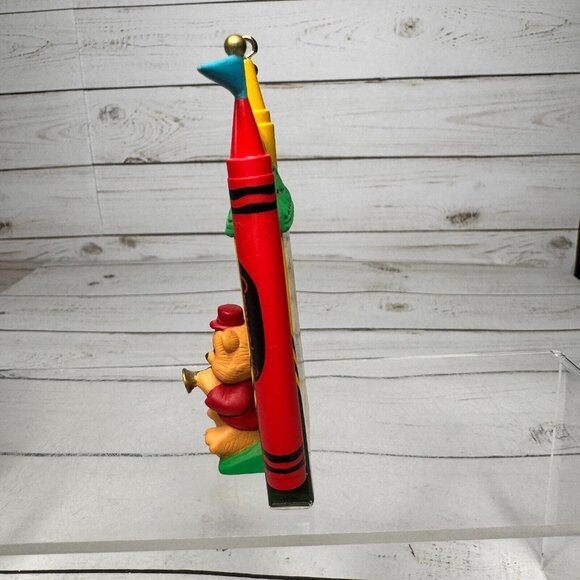 Crayola Hallmark Keepsake Bright Series Ornaments Lot of 3 Carols Castle Swing - Picture 13 of 16